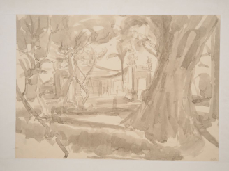 Vente aux enchères Louis Robert BATE (1898-1948, grand prix de l'Indochine en 1938). "Vue
