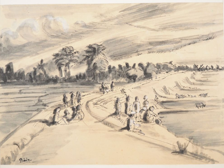 Louis Robert BATE (1898-1948, grand prix de l'Indochine en 1938). "Le 