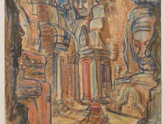 Vente aux enchères Louis Robert BATE (1898-1948, grand prix de l'Indochine en 1938). "Vue