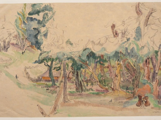 Vente aux enchères Louis Robert BATE (1898-1948, grand prix de l'Indochine en 1938). "Vil