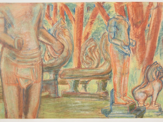 Vente aux enchères Louis Robert BATE (1898-1948, grand prix de l'Indochine en 1938). "Arc