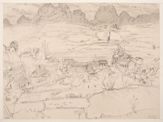 Vente aux enchères Louis Robert BATE (1898-1948, grand prix de l'Indochine en 1938). "Pay