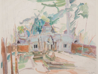 Vente aux enchères Louis Robert BATE (1898-1948, grand prix de l'Indochine en 1938). "Vue