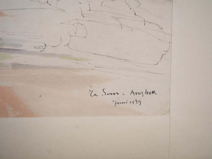 Louis Robert BATE (1898-1948, grand prix de l'Indochine en 1938). "Vue