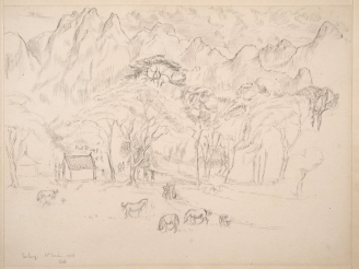 Vente aux enchères Louis Robert BATE (1898-1948, grand prix de l'Indochine en 1938). "Vue