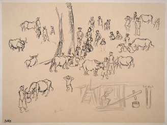 Vente aux enchères Louis Robert BATE (1898-1948, grand prix de l'Indochine en 1938). "Hab