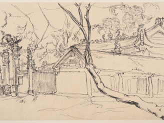 Vente aux enchères Louis Robert BATE (1898-1948, grand prix de l'Indochine en 1938). "Pag