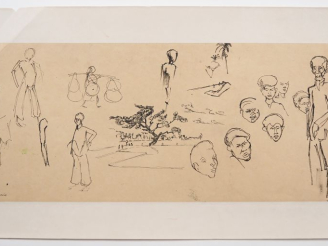 Vente aux enchères Louis Robert BATE (1898-1948, grand prix de l'Indochine en 1938). "Rou