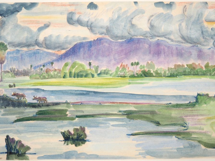 Louis Robert BATE (1898-1948, grand prix de l'Indochine en 1938). "Riv