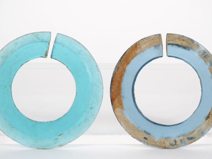 Vietnam, dynastie Nguyen, XIX-XXe siècle Paire de boucles d’oreille en