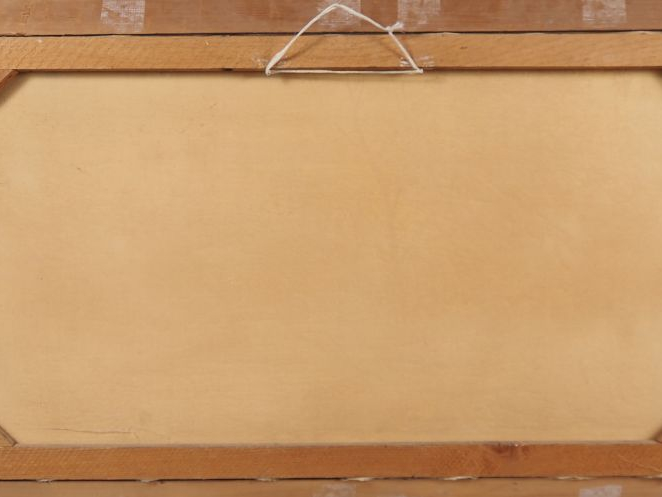 Vietnam, XXe siècle, Huile sur toile représentant des embarcations tra