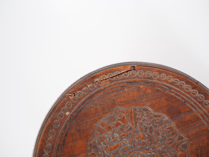 Chine, vers 1900 Paire de boîtes cylindriques couvertes en bambou, à d