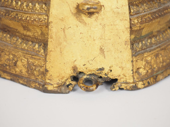 Siam, Rattanakosin, XIXe siècle Importante statuette en bronze ancienn