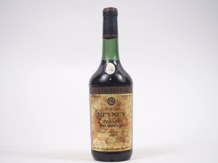 1 BOUTEILLE CHÂTEAU MEYNEY PRIEURÉ DES COULEYS ST ESTEPHE - 1967 - ETT