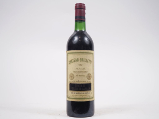 Vente aux enchères 1 BOUTEILLE CHÂTEAU BRILLETTE CB MOULIS - 1982