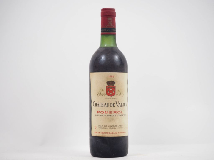 1 BOUTEILLE CHÂTEAU DE VALOIS POMEROL - 1983 - BG