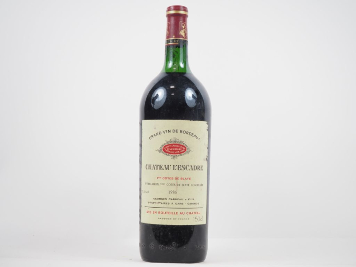 1 MAGNUM CHÂTEAU L'ESCADRE 1eres CÔTES DE BLAYE - 1986 