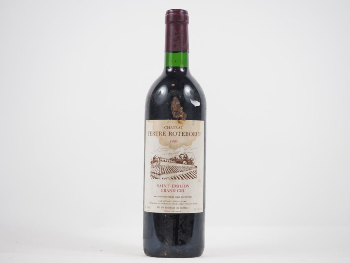 1 BOUTEILLE CHÂTEAU TERTRE ROTEBOEUF GC ST ÉMILION - 1990 - ET 