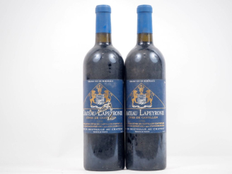 Vente aux enchères 2 BOUTEILLES CHÂTEAU LAPEYRONIE CÔTES DE CASTILLON - 1998 - BS 