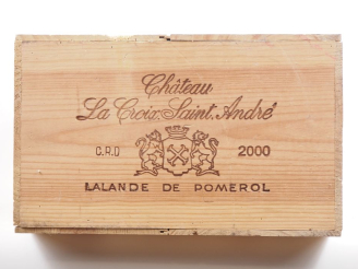 Vente aux enchères 12 BOUTEILLES CHÂTEAU LA CROIX ST ANDRÉ LALANDE DE POMEROL - 2000 - CB
