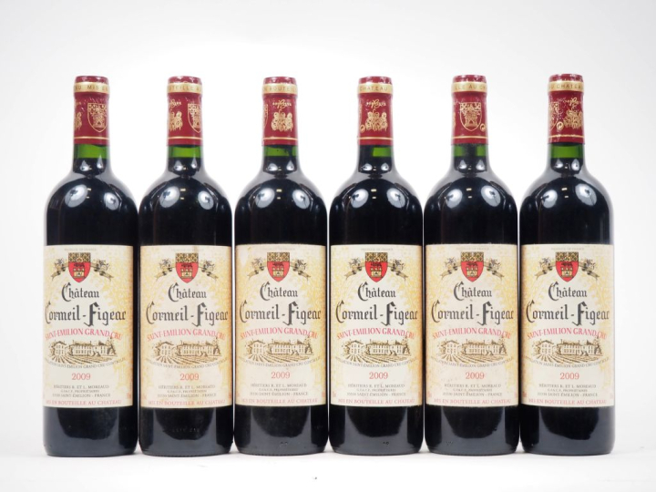 6 BOUTEILLES CHÂTEAU CORMEIL FIGEAC GC ST ÉMILION - 2009