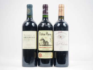 Vente aux enchères 3 BOUTEILLES : 1 CHÂTEAU ROL VALENTIN GC ST ÉMILION / 1 MURMURE DE LAR
