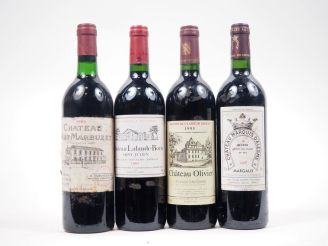 Vente aux enchères 4 BOUTEILLES : 1 CHÂTEAU HAUT MARBUZET ST ESTÈPHE - 1989 - ETS / 1 CHÂ