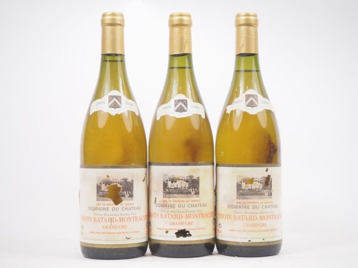 3 BOUTEILLES CRIOTS BATARD MONTRACHET GC DOMAINE DU CHÂTEAU CHARLES BL