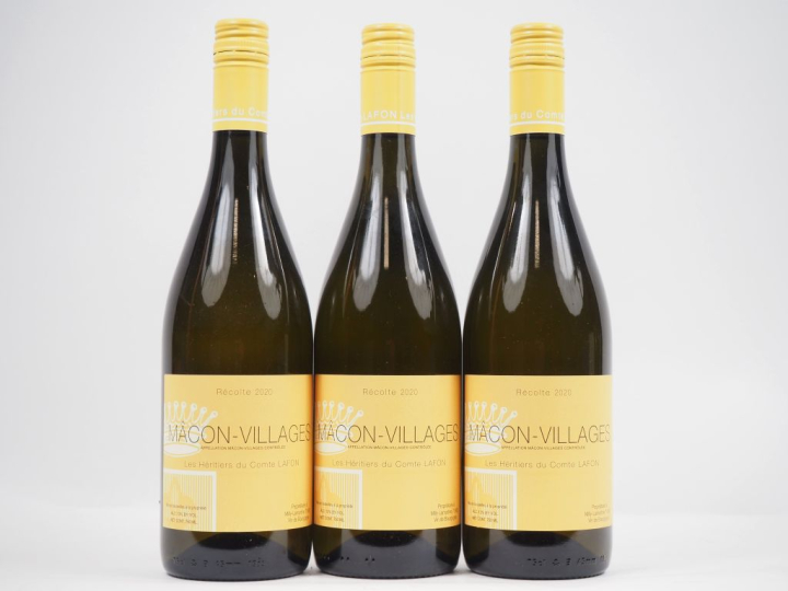 3 BOUTEILLES MÂCON VILLAGES LES HÉRITIERS DU COMTE LAFON - 2020 