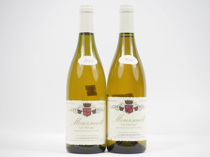2 BOUTEILLES MEURSAULT "LES NARVAUX" Y. BOYER MARTENOT : 1 DE 2013 / 1