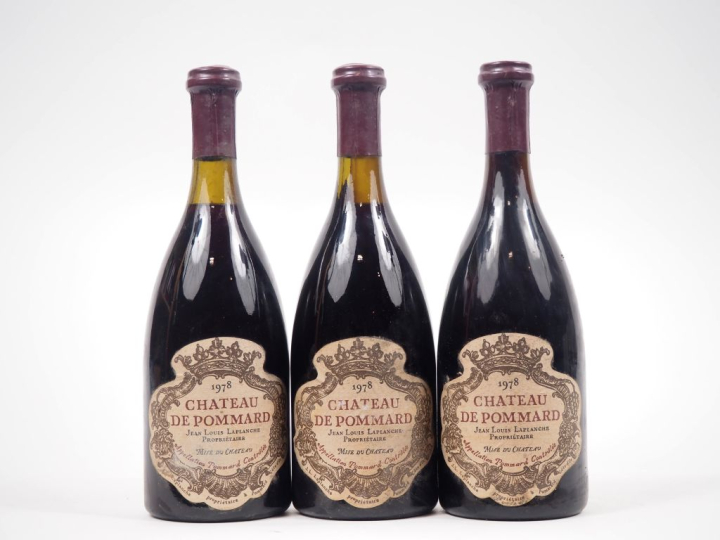 3 BOUTEILLES CHÂTEAU DE POMMARD - 1978 - ELS 
