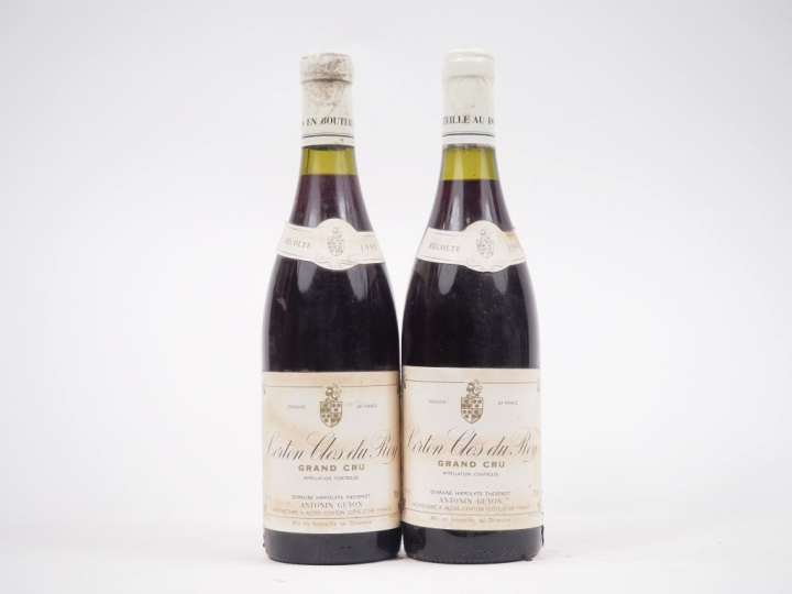 2 BOUTEILLES CORTON CLOS DU ROY GC DOMAINE HIPPOLYTE THEVENOT ANTONIN 