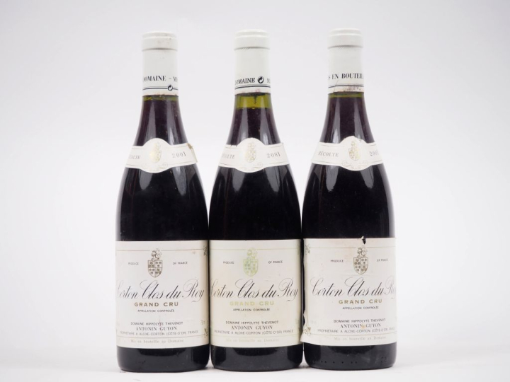 3 BOUTEILLES CORTON CLOS DU ROY GC DOMAINE HIPPOLYTE THEVENOT ANTONIN 