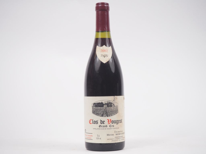 1 BOUTEILLE CLOS DE VOUGEOT GC DOMAINE HENRI REBOURSEAU - 2002 - ELA/E