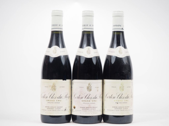 3 BOUTEILLES CORTON CLOS DU ROY GC DOMAINE HIPPOLYTE THEVENOT ANTONIN 