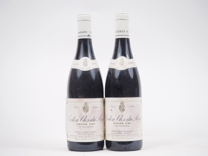 2 BOUTEILLES CORTON CLOS DU ROY GC DOMAINE HIPPOLYTE THEVENOT ANTONIN 