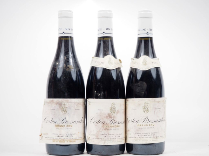 3 BOUTEILLES CORTON BRESSANDES GC DOMAINE HIPPOLYTE THEVENOT ANTONIN G