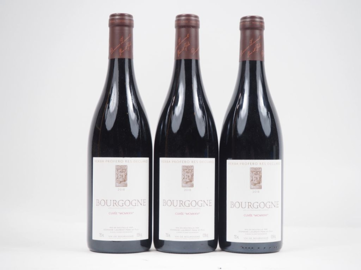 3 BOUTEILLES BOURGOGNE CUVÉE "MCMXXVI" DOMAINE LAURENT PÈRE   FILS - 2