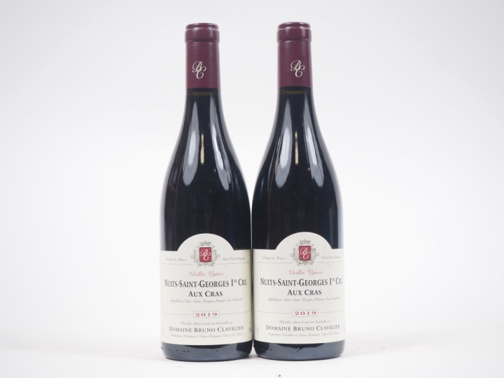 2 BOUTEILLES NUITS ST GEORGES 1er CRU "AUX CRAS" V.V. DOMAINE BRUNO CL