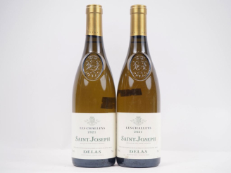 Vente aux enchères 2 BOUTEILLES SAINT JOSEPH BLANC "LES CHALLEYS" DELAS - 2021