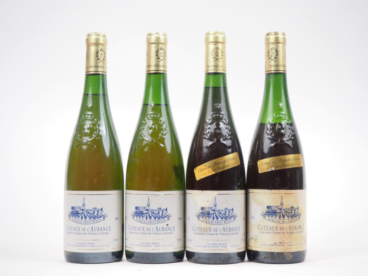 4 BOUTEILLES COTEAUX DE L'AUBANCE DOMAINE EMILE BENON - 1995 : 2 CUVÉE