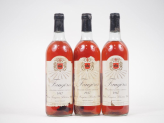 Vente aux enchères 3 BOUTEILLES FAUGÈRES ROSÉ - 1987 - 3 BG 