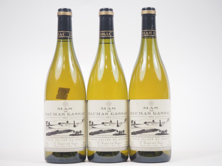 3 BOUTEILLES MAS DE DAUMAS GASSAC BLANC - 2014