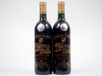 Vente aux enchères 2 BOUTEILLES CHÂTEAU EUGÉNIE "CUVÉE RÉSERVÉE DE L'AIEUL" CAHORS - 1994