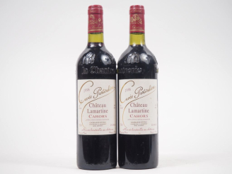 Vente aux enchères 2 BOUTEILLES CHÂTEAU LAMARTINE "CUVÉE PARTICULIÈRE" CAHORS - 1996