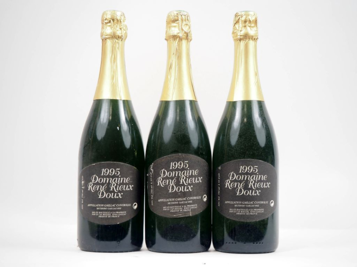 3 BOUTEILLES GAILLAC DOUX DOMAINE RENÉ RIEUX - 1995
