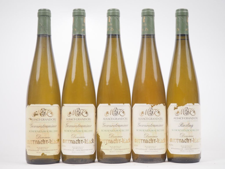 5 BOUTEILLES RIESLING "SCHOENENBOURG" MITTNACH KLACK - 2000 