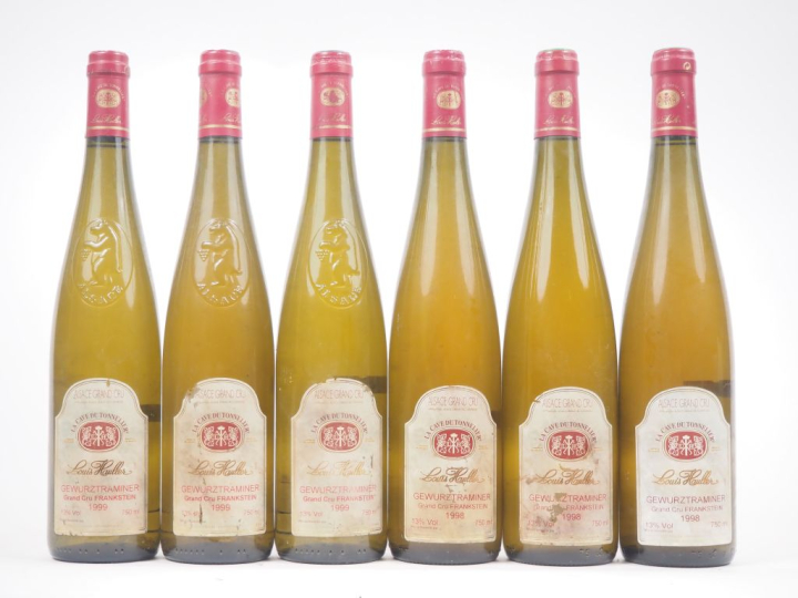 6 BOUTEILLES GEWURZTRAMINER GC "FRANKSTEIN" LOUIS HAULLER : 3 DE 1998 
