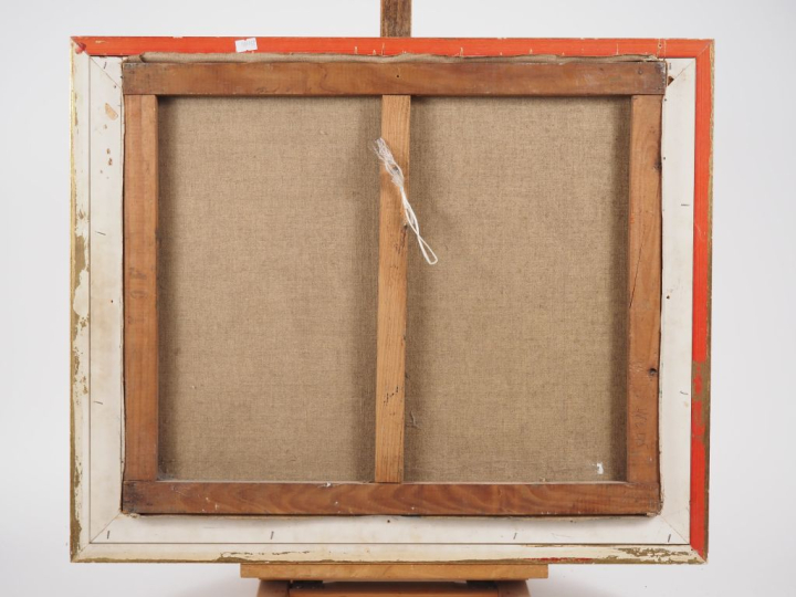 BONNANO. "Vues de Paris" 2 huiles sur toile Signées Dim. 47 x 55 cm