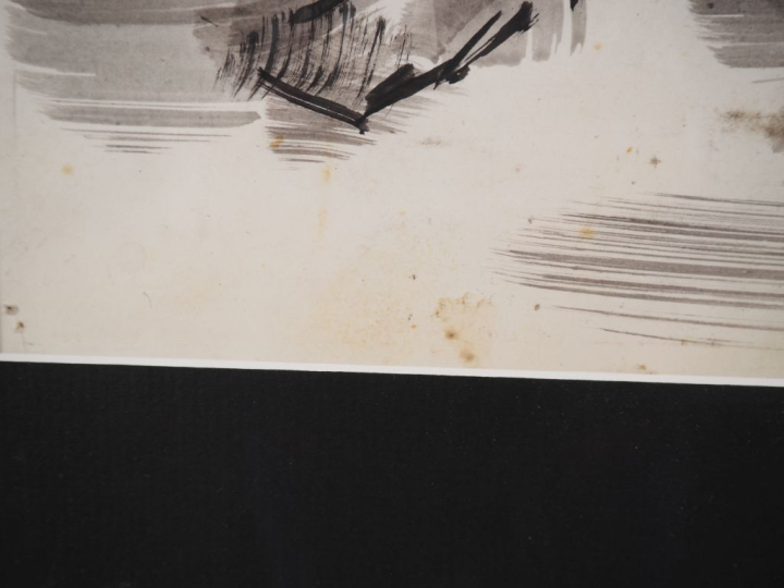 FONTANAROSSA. 'les penseurs'. Encre de Chine